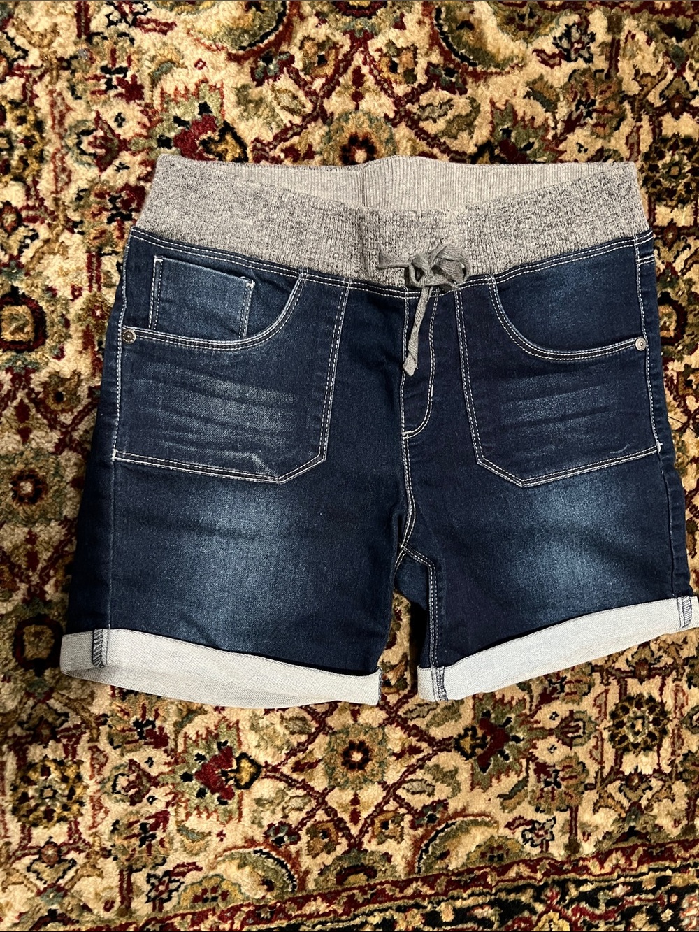 Arizona Jean Company Pull On Jean Shorts Juniors Size 14